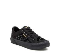 Rocket Dog Cheery - Sneaker da Donna con Suola Confortevole in Morbida Schiuma, Paillettes Nere, 40 EU