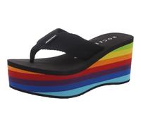 Rocket Dog Crush Rainbow, Sandali con Tacco Donna, Nero Arcobaleno, 39 EU