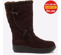 Rocket Dog Slope Camoscio Classico da Donna Polpaccio Alta Moda Stivale Brown