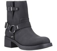 Rocket Dog Nino Donna Stivali da Motociclista Chic Moda Metà Polpaccio Nero