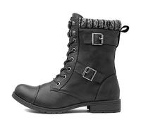 Rocket Dog Women's Billie Combat Boots, Nero, 40 EU