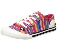 Rocket Dog Women's Jazzin Eden Stripe Cotton Walking Shoe, RED, 9.5