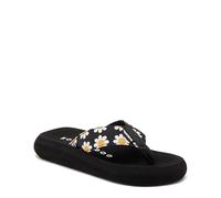 Rocket Dog Women's SPOTLIGHT2 Daisy Field Cotton Flip-Flop, Black, 6
