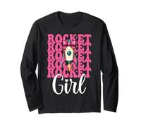 Rocket Girl Ingegnere aerospaziale Ingegneria Aeronautica Maglia a Manica