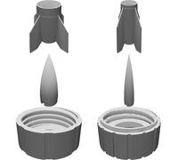 Rocket Kit for 13mm/18mm Model Rocket Motors V2 Style Paper Towel Design