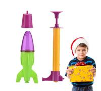 Rocket Model Toys - manual launch system, customizable model rocket | durable pump powered rocket, hands-on science experiment kit, outdoor fun toy used for school science labs stadium