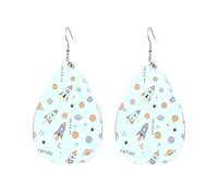 Rocket, Planet, Space Adventure Orecchini Penzolare Orecchini Da Donna Leggera Accessori Per Feste Decorazioni Cosplay