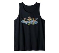 Rocket Power Front And Back Surf Ocean Shores Retro Cartoon Canotta
