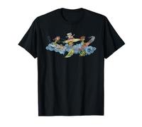 Rocket Power Front And Back Surf Ocean Shores Retro Cartoon Maglietta