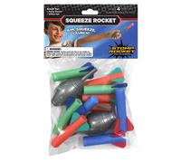 Rocket Stomp The Original Squeeze Rocket 10 Rockets - Soft Foam Rocket Launcher STEM Gift for Boys & Girls - Et 4 in su - Gift di giocattoli per bam