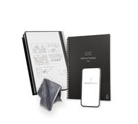 Rocketbook Core - Taccuino a spirale riutilizzabile, formato 15 cm x 22,4 cm, nero - pagine a pois, connettività app, cancellabile, copertina robusta, ideale per scuola, lavoro e progetti creativi