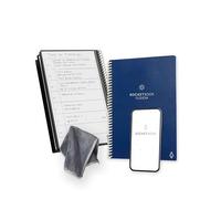 Rocketbook Fusion - Agenda riutilizzabile per la produttività non datata, formato 15 cm x 22,4 cm, colore: blu - obiettivi, mensili e settimanali, lista giornaliera delle cose da fare, pagine a righe