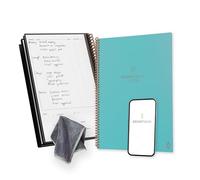 Rocketbook Fusion Planner Agenda Appunti Digitale Riutilizzabile, Formato Letter 21 cm x 29,7 cm, Verde Acqua - Calendario Mensile e Settimanale, To-Do List Giornaliera, Pagine a Righe e Puntinate