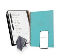 Rocketbook Fusion Planner riutilizzabile per la produttivit senza data, formato lettera 8,5x11, verde acqua - Calendario mensile e settimanale c