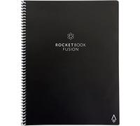 Rocketbook Fusion Quaderno Appunti Digitale - Riutilizzabile Taccuino Digitali A4 Nero A Spirale, Agenda Giornaliera, Planner Settimanale, Penna Cancellabile Pilot Frixion Inclusi, Gadget Tecnologici