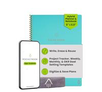 Rocketbook Fusion Quaderno Appunti Digitale - Riutilizzabile Taccuino Digitali A5 A Spirale Agenda, Giornaliera, Planner Settimanale, Penna Cancellabile Pilot Frixion Inclusi, Gadget Tecnologici