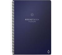 Rocketbook Fusion Quaderno Appunti Digitale - Riutilizzabile Taccuino Digitali A5 Blu A Spirale, Agenda Giornaliera, Planner Settimanale, Penna Cancellabile Pilot Frixion Inclusi, Gadget Tecnologici