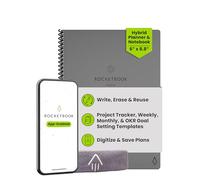 Rocketbook Fusion Quaderno Appunti Digitale - Riutilizzabile Taccuino Digitali A5 Grigio A Spirale Agenda Giornaliera, Planner Settimanale, Penna Cancellabile Pilot Frixion Inclusi, Gadget Tecnologici