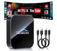 ROCKETEK Adattatore Wireless CarPlay & Android Auto 5 in 1 con Netflix/YouTube/scheda TF,Plug & Play Chip 5G, 2GB+16GB AI Box Carplay per auto con CarPlay & Android Auto cablato dopo il 2016
