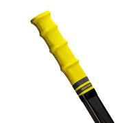 ROCKETGRIP - Impugnatura sportiva per bastone da hockey su ghiaccio - Manopole da hockey in tessuto colorato - Accessori da hockey per adulti e bambini (impugnatura gialla - testo nero)