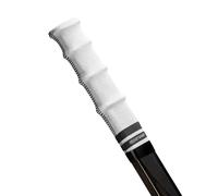 ROCKETGRIP - Impugnatura sportiva per bastone da hockey su ghiaccio - Manopole da hockey in tessuto colorato - Accessori da hockey per adulti e bambini (impugnatura bianca - testo nero)