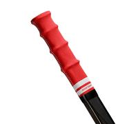 ROCKETGRIP - Impugnatura sportiva per bastone da hockey su ghiaccio - Manopole da hockey in tessuto colorato - Accessori da hockey per adulti e bambini (impugnatura rossa - testo bianco)