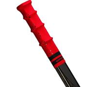 ROCKETGRIP - Impugnatura sportiva per mazza da hockey su ghiaccio - Maniglie forate - Accessori per hockey su ghiaccio, taglia unica (rosso-nero)