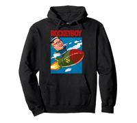 Rocketman Kim Jong Un Divertente Grazie Meme Felpa con Cappuccio