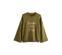 Rockett St George Pullover 'Pouvoir Des Filles' verde / rosa Donna Rockett St George L