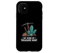 Rockhounding Treasure Hunt Mining Gemstone Geology Custodia per iPhone 11