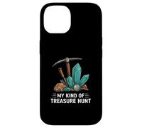 Rockhounding Treasure Hunt Mining Gemstone Geology Custodia per iPhone 14