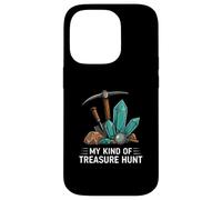 Rockhounding Treasure Hunt Mining Gemstone Geology Custodia per iPhone 14 Pro