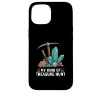 Rockhounding Treasure Hunt Mining Gemstone Geology Custodia per iPhone 15