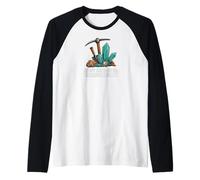 Rockhounding Treasure Hunt Mining Gemstone Geology Maglia con Maniche Raglan