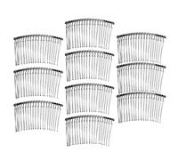 rockible 10 Pezzi 20 Parti di Gioielli per Accessori per Capelli in Metallo, Argento, 8.5cm