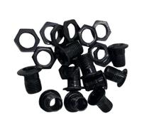 rockible 10 prese d'aria con set di guarnizioni, parte per batteria, assemblaggio di parti da 1/2", attrezzatura hardware, parti per rullante Tom, filtro per, Nero