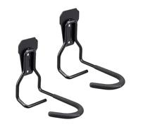 rockible 2X Ganci per Bici da Garage, robusti Ganci portaoggetti in Ferro per impieghi gravosi, per Scale domestiche, Ruote di Biciclette da Giardino, Nero