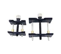 rockible 2x Supporti per movimenti di orologi Base fissa per creazione di gioielli Reversibile per cassa di orologi da polso Morsetto per morsa in metallo per