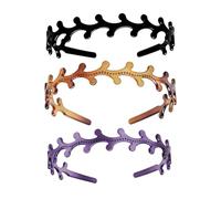 rockible 3 cerchietti per capelli con corna di, a forma di U, con denti, per spettacoli teatrali, regali di compleanno, viaggi e vacanze.