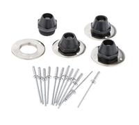 rockible 4 x ugelli spruzzatori per stucco di cemento spruzzatrice con guarnizioni set di ricambio a per malta spruzzatore a