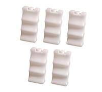 rockible 5 Pezzi Blocchi di Ghiaccio Ispessiti Antiscivolo Borsa Frigo Portatile Blocco Scatola di Raffreddamento per Viaggio Escursionismo Picni, Bianco