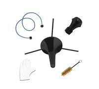 rockible 5 Pezzi Supporto per Tromba Staffa per Tromba Professionale Compatto Staccabile Previene i Graffi con 3 Gambe in Metallo Regalo per Musicisti