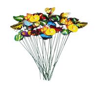 rockible 50 Pezzi di Picchetti Da Giardino a Farfalla, Decorazione Da Cortile, Pratici Picchetti Da Sentiero, Accessorio Fotografico per Eventi Nei Parchi Prim