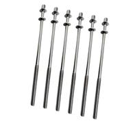 rockible 6x Tiranti per tamburo, Bulloni per per tamburo, Viti per tamburo M5, Viti di montaggio per per tamburo per la sostituzione di parti di, M5x110mm