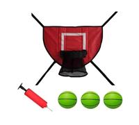 rockible Accessorio per canestro da Basket con Trampolino, Accessori Morbidi per Il Gioco del Basket con 3 Mini Palline e 1 Pompa per Bambini e Adulti, Pallacanestro Verde