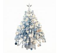 rockible Albero di Natale in Perline Acriliche Artigianale Albero di Natale da con Angelo in Completo da Tavolo Filo, Bianco