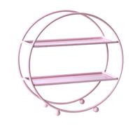 rockible Alzata per cupcake a 2 livelli, porta cupcake, frutta, caramelle, vassoio da portata a più livelli, supporto per torta per tè pomeridiano, matrimonio, Rosa