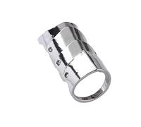 rockible Anello Lungo in Argento con Design Gotico per Dito a Snodo 18mm