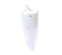 rockible Barba Lunga realistica, Accessorio per Il Viso, Ideale per Feste, Halloween e spettacoli teatrali, Bianco