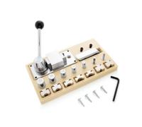 rockible Bending Machine Piegatrice Manuale Curvaprofili Curvalamiera Attrezzatura Gioielli Struttura in Acciaio Cromato con, Piegatrice Per Anelli Base In Plastica, Quarta Generazione